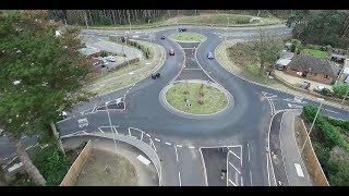 Bordon Bypass is OPEN  a view from the air before opening  Whitehill and Bordon Regeneration [upl. by Fullerton]