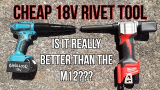 Banggood 18v Rivet Tool Review  Will It Pop Rivets OR Will It Pop Smoke [upl. by Nicoli]