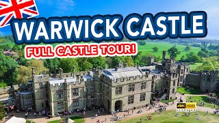 WARWICK CASTLE  Full tour of the magical castle in Warwick England [upl. by Lledniuq]