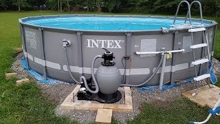 Installing an 18quot sand filter with tidal wave 1 horse pump [upl. by Jennilee]