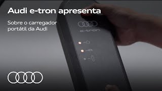 Audi etron apresenta  Sobre o carregador portátil da Audi [upl. by Erait583]