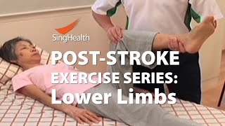 PostStroke Exercises Part 2 Lower Limb [upl. by Braun]