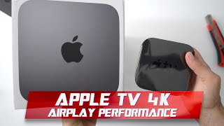 Apple TV 4K HDR  AirPlay 2 Mac Mirroring Performance vs Chromecast [upl. by Shina]