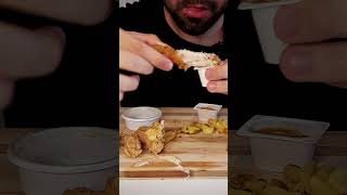 BEST Popeyes Mukbang ASMR Hamburger asmr mukbang eatingsounds food popeyes eating asmreating [upl. by Nossaj109]