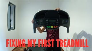 FIXING A DOMYOS T520B TREADMILL DECATHLON [upl. by Eidde]