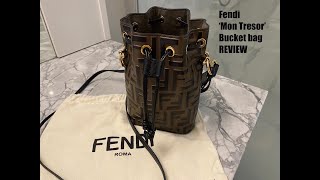 Fendi Mon Tresor bucket bag review [upl. by Ellehcal188]