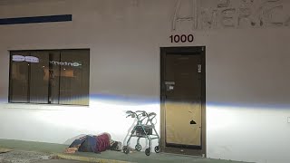 Sarasota Streets At Night  Disabled Homeless Crisis [upl. by Barna]