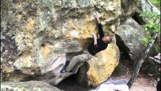 Fontainebleau bouldering  Belle Gueule 7a [upl. by Nole]