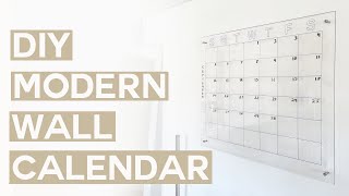 DIY MODERN WALL CALENDAR [upl. by Yajeet]