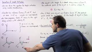 Derivation of Length Contraction Equation [upl. by Nelan734]