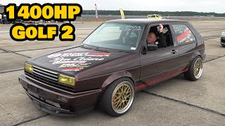 1400HP Volkswagen Golf 2 R33 Turbo 💥 FASTEST Golf 2 in the WORLD 💥 [upl. by Bisset337]