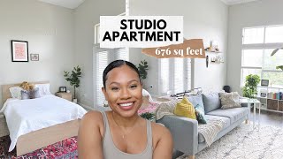 Atlanta Apartment Tour  Studio  Melody Alisa [upl. by Nebe]