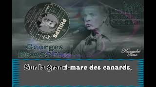 Karaoke Tino  Georges Brassens  Les Copains Dabord [upl. by Canada277]