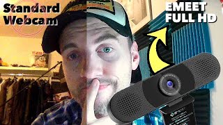 Schluss mit schlechten Webcam Aufnahmen  EMEET 1080P Full HD Webcam REVIEW [upl. by Derreg]