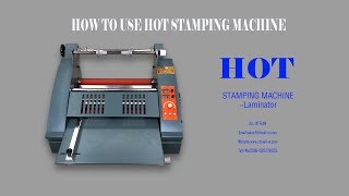 Digital Laminator Hot satmping machine roll to roll [upl. by Yelroc710]