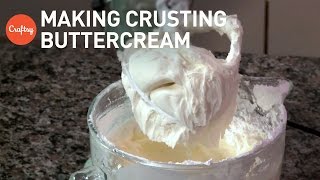 How to make crusting buttercream  Cake Decorating Tutorial with Corrie Rasmussen [upl. by Suirtimed]