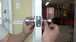 TUTORIAL  How To Change A Door Knob Home Repair [upl. by Rebmeced]