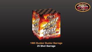 Bright Star Fireworks  1965 Bunker Buster 25 Shot Barrage [upl. by Alexio]