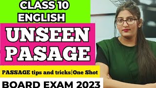 Unseen passage class 10Reading comprehension class 10Unseen passage tricksClass 10 English [upl. by Batish65]