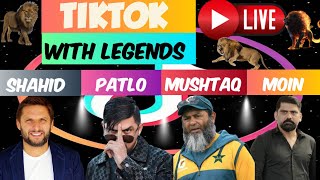 👆Mr Patlo Tiktok Live Shahid Afridi Tiktok Live Match  Mushtaq Ahmed Moin Choudhury  Big Match 🔥 [upl. by Lepper958]