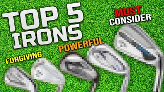 Top 5 FORGIVING Irons For EVERY MidHigh Handicap Golfer in 2024 [upl. by Solrak]