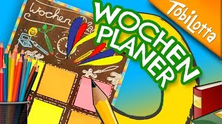 Wochenplaner DIY  Zuschauer Idee  Wochenplaner gestalten  Wochenplaner basteln  Tobilotta 97 [upl. by Narhem316]