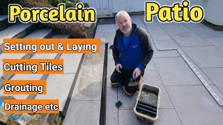 Porcelain patio full installation and laying guide [upl. by Swanhildas298]