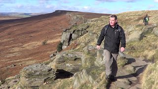 031 Heights of Hathersage Hathersage Stanage Edge and Higger Tor Peak District 2014 [upl. by Suoinuj]