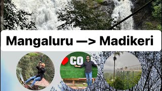 Mangaluru To Madikeri  Road Trip  Adventure Activity  Vlog With Cost [upl. by Henghold]