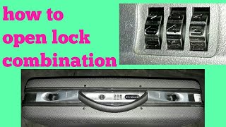 How to open lock combination of branded briefcase without using any tool  by my cute munchkin [upl. by Wadleigh]