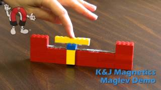 KampJ Magnetics Maglev Train Demonstration [upl. by Brewer]