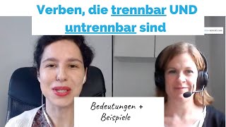 Verben die TRENNBAR und UNTRENNBAR sind Teil 3  Niveau C1C2  BusinessDeutsch [upl. by Johanan]