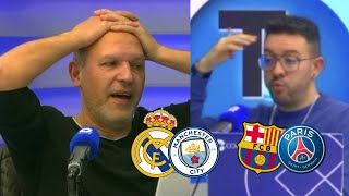 ¡BOMBAZOS Reacción y análisis del sorteo de Champions con Real MadridCity y BarçaPSG [upl. by Bremer995]