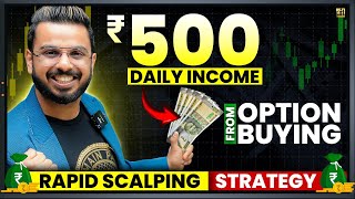 Earn ₹500 Daily Income from Scalping Trading  Nifty Option Buying  Sniper Strategy [upl. by Doowron138]