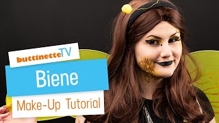 Biene schminken  buttinette TV MAKEUPTUTORIAL [upl. by Aiuqram866]