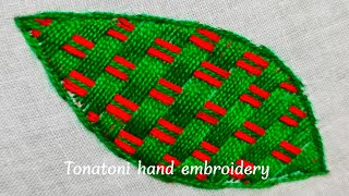 bordados a mano paso a pasoromanian stitch embroidery bordados de servilletas [upl. by Sivat]