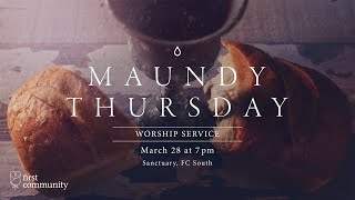 First Community 1320 Cambridge Blvd Sanctuary Maundy Thursday Service 7PM 32824 [upl. by Fraya]