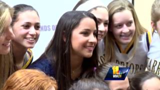 Olympic gymnast inspires others in Baltimore [upl. by Nonnair852]