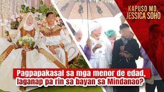 Isang kasal sa Sultan Kudarat ang bride at groom menor de edad  Kapuso Mo Jessica Soho [upl. by Asela]