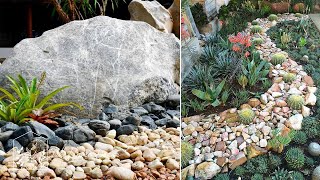 100 Rock Landscaping Ideas For Front Yard  Small Front Yard Rock Garden Ideas 2024 [upl. by Nea54]