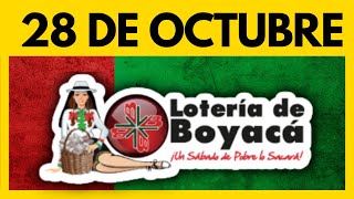 Resultados LOTERIA DE BOYACA Ultimo Sorteo Hoy 28 de OCTUBRE de 2023 de HOY 💫✅🔴 [upl. by Sik]