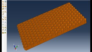 abaqus tutorials  honeycomb structure  part 1  design [upl. by Edelsten]