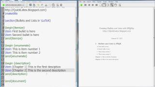 Latex Tutorial Itemize Enumerate Description and Inparaenum lists in latex [upl. by Sigfrid644]