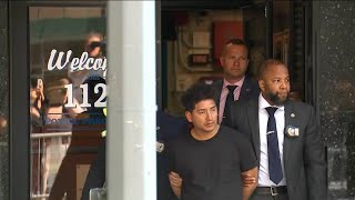 Good Samaritans pounce on child rape suspect tie his legs and detain him for New York police [upl. by Aizti]