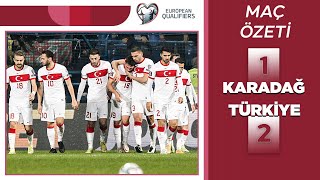 ÖZET  Milli Takımımız Playofflarda  Karadağ 12 Türkiye  2022 Dünya Kupası Elemeleri [upl. by Nagap]