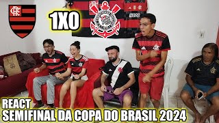 REAÇÕES VASCAÍNAS FLAMENGO 1X0 CORINTHIANS SEMIFINAL DA COPA DO BRASIL 2024 [upl. by Ahsekad]