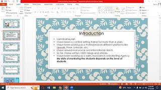 content writing batch 27 demo 2 [upl. by Nerine]