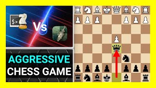 Aggressive Chess Engine Game Chesscpp 40 vs Stockfish 161 Watch and Learn Chess [upl. by Sudnak]