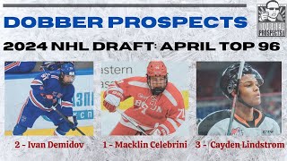 2024 NHL DRAFT RANKING MEETING  DobberProspects April Top 96 Scouts Roundtable [upl. by Naujahs469]