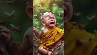 Little monk so cute short video  So cute little monk Shorts shorts viral trending monk [upl. by Freeman]